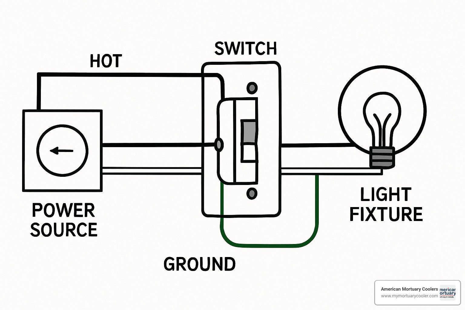 Beginner Wiring Diagram for a Single Pole Switch Mistakes and How to Avoid Them - American Mortuary Coolers & Equipments Beginner Wiring Diagram for a Single Pole Switch Mistakes and How to Avoid Them - American Mortuary Coolers & Equipments